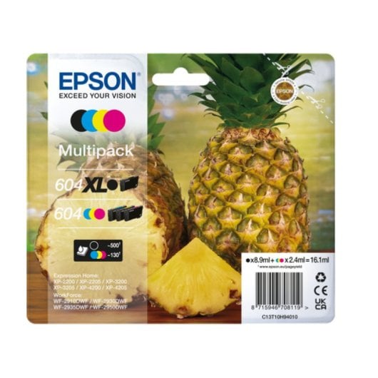 Cartuccia d&#39;inchiostro Epson 604XL 4 pezzo(i) Originale Alta resa (XL) Nero, Ciano, Magenta, Giallo