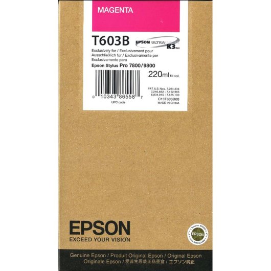 Cartucho Epson T603B00 magenta