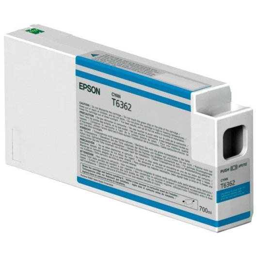 Cartucho de Tinta Original Epson T6362 Cian 700 ml