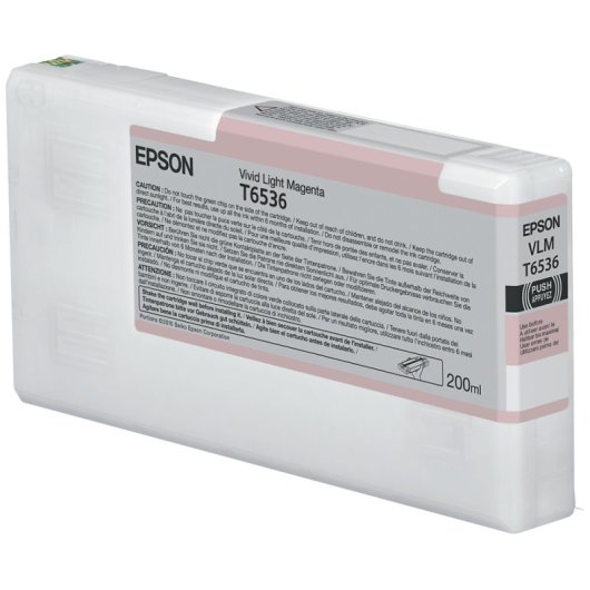 Cartucho de Tinta Original Epson T6536 Magenta Claro Vivo