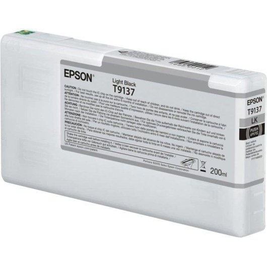 Cartucho de Tinta Original Epson T9137 Gris Claro 200 ml