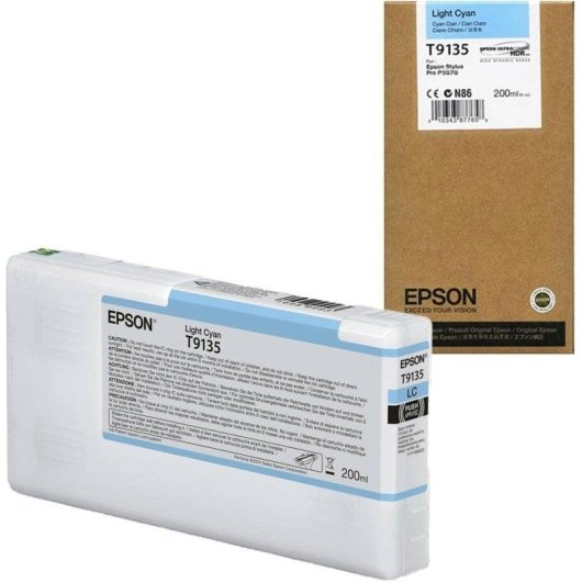 Cartucho de Tinta Original Epson T9135 Cian Claro 200 ml