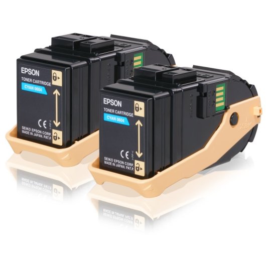 Cartouche de toner Epson Double cyan 7,5kx2