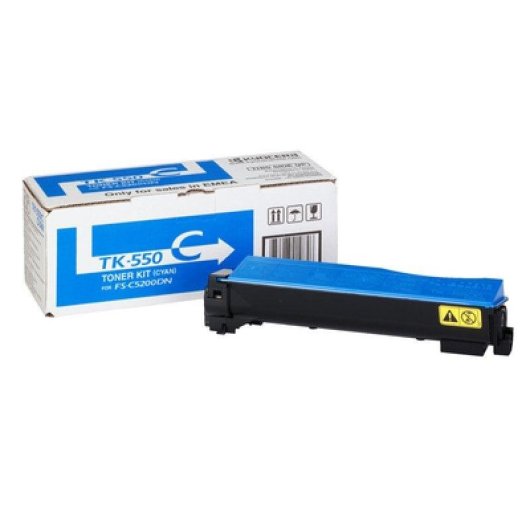 Cartuccia Toner KYOCERA TK-550C Cyan Originale 6000 Pagine