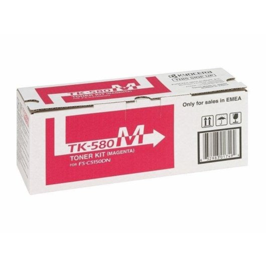 Cartucho de tóner Kyocera TK-580M Magenta para FS-C5150DN