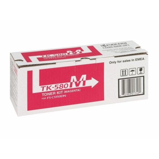 Cartucho de tóner Kyocera TK-580M Magenta para FS-C5150DN