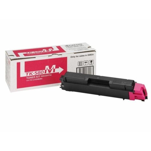 Cartucho de tóner Kyocera TK-580M Magenta para FS-C5150DN