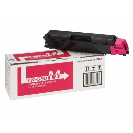 Cartucho de toner Kyocera TK-580M Magenta 2800 páginas para FS-C5150DN