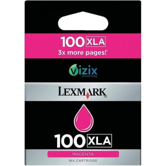 Cartucho de Tinta Original Lexmark 100XLA XL Magenta