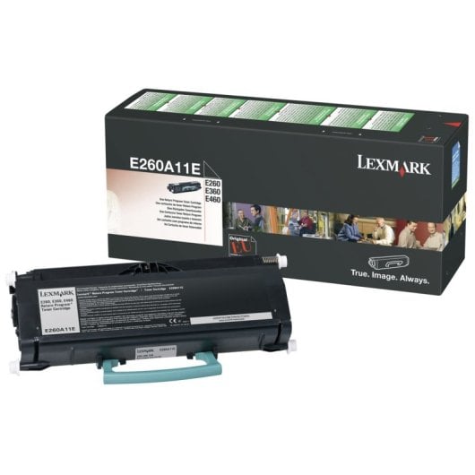 Cartucho de Tóner Original Lexmark E260A11E Negro