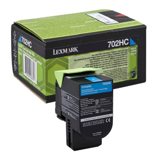 Lexmark 702HC R cartouche de toner 1 pièce(s) Original Cyan