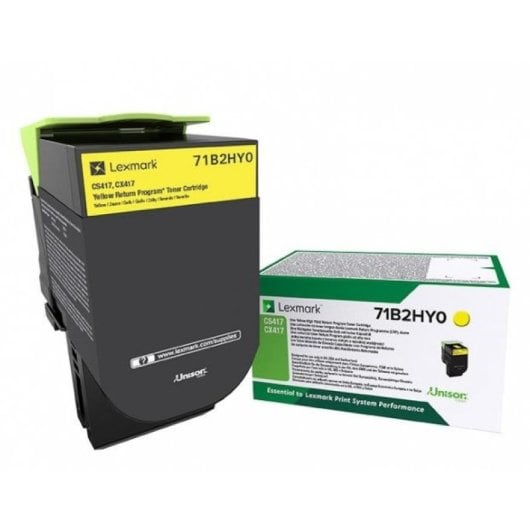 Cartucho de Tóner Original Lexmark 71B2HY0 Amarillo