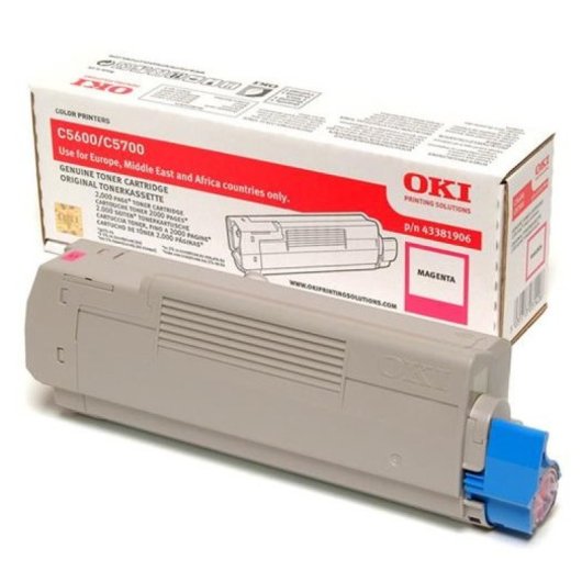 Cartucho de toner OKI 43381906 1 unidade(s) Original Magenta