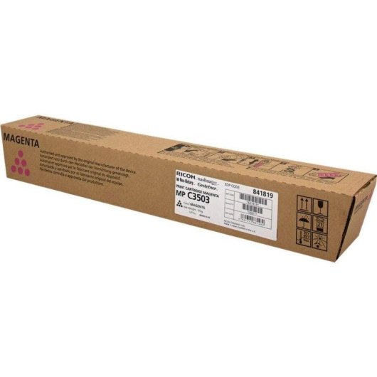 Cartucho de Toner Original Magenta Ricoh 841819 para Aficio MPC3003/C3503