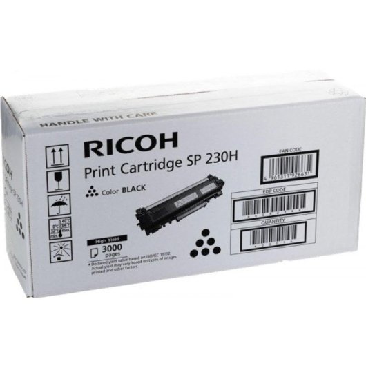 Cartucho de Tóner Original Ricoh Negro 3000 páginas