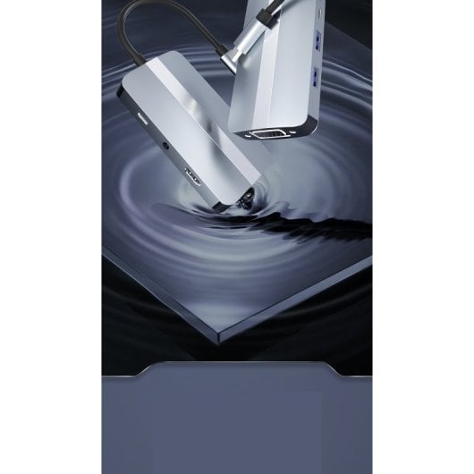 Leotec Docking Station HUB 7 en 1 USB-C/USB/HDMI/VGA