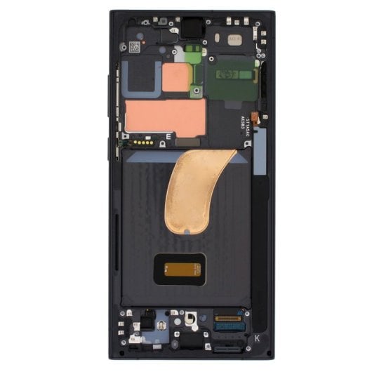 Schermo ufficiale per Samsung S23 Ultra Touch Glass e Phantom Black Chassis