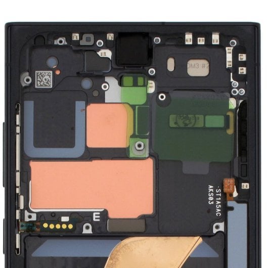 Schermo ufficiale per Samsung S23 Ultra Touch Glass e Phantom Black Chassis