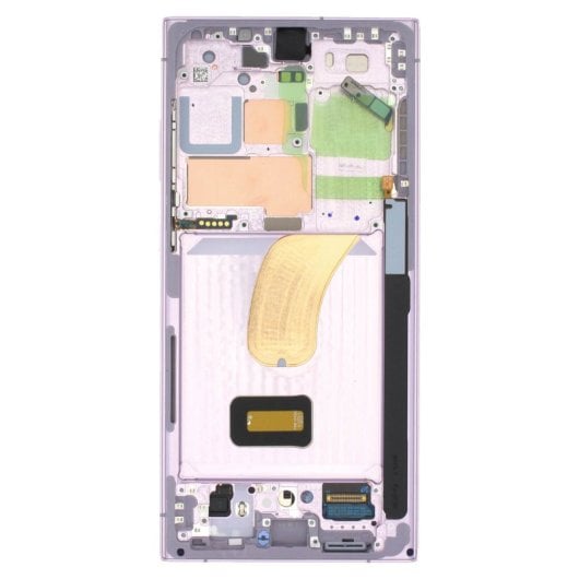 Offizielles Voll-LCD für Samsung S23 Ultra mit Touch-Glas und lavendelfarbenem Gehäuse