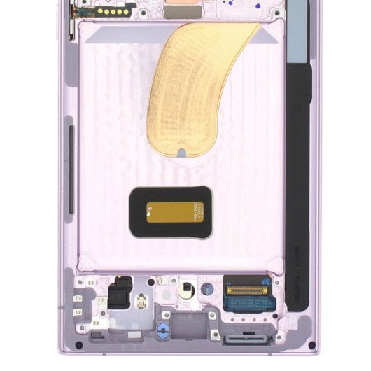 Offizielles Voll-LCD für Samsung S23 Ultra mit Touch-Glas und lavendelfarbenem Gehäuse