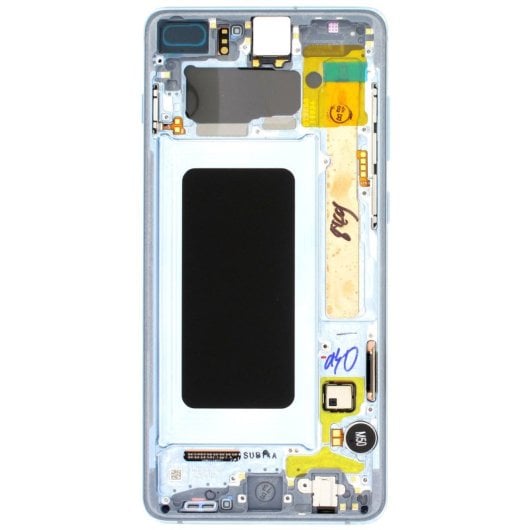 Komplettes Pad Samsung S10 Plus LCD-Bildschirm Touch-Glas Original Blau