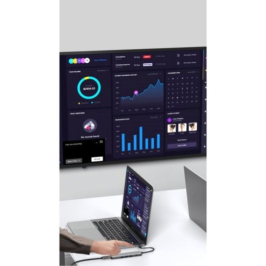 Leotec LEDS05 Docking Station 5 en1 USB-C PD 100W / USB 3.0 / HDMI 4K