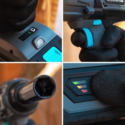 Chiave a impulsi Cecotec CecoRaptor Impact 2020 Ultra Batteria 20V 400Nm LED