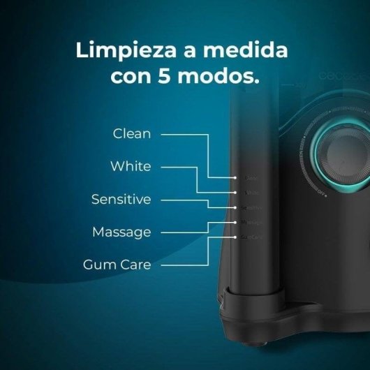 Idropulsori Cecotec Bamba ToothCare Jet Clean Tecnologia Sonica 10 Velocità 7 Ugelli