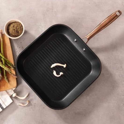 Grillpfanne Cecotec 01121 Aluminium 28 cm Teflon Platinum Plus Antihaft Induktion