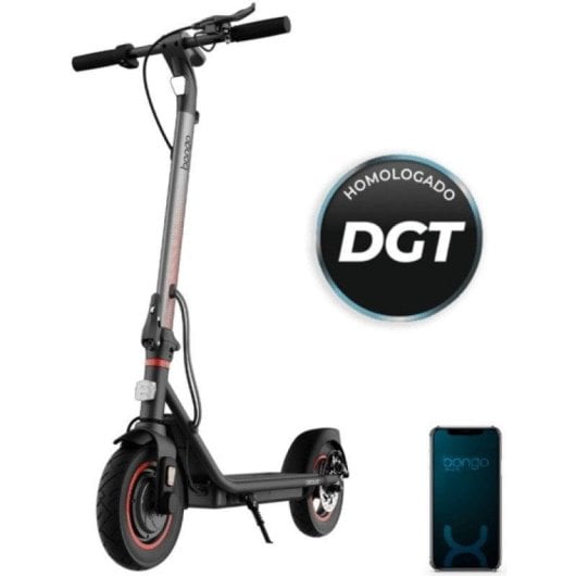 Patinete elétrico Cecotec Bongo D40 XL Connected 350W Autonomia 40km Rodas 10" Freno Disco Preto