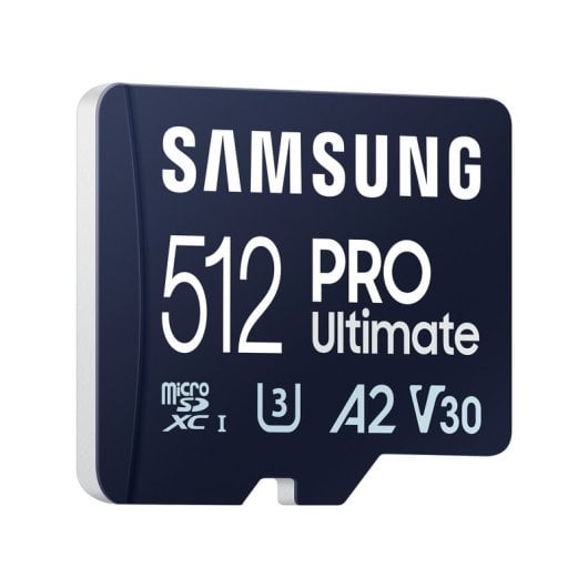 Samsung PRO Ultimate 512GB MicroSDXC UHS-I U3 A2 V30 + Adaptador SD