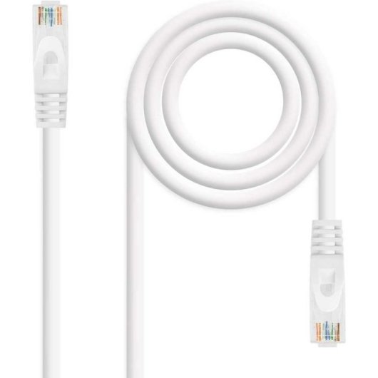 Nanocable Cable de Red Ethernet RJ45 LSZH Cat.6A UTP AWG24 100% Cobre 3m Blanco