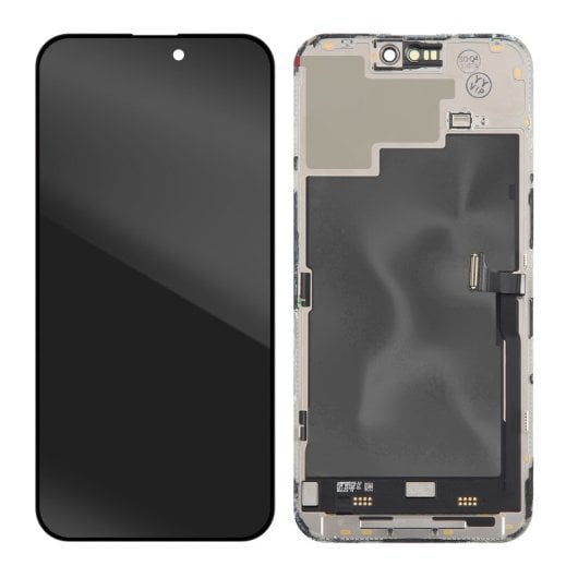 Écran et vitre tactile OLED Clappio pour iPhone 15 Pro Max, qualité OEM, noir