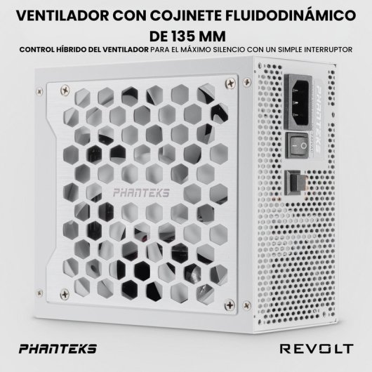 Phanteks Revolt 1000W 80 Plus Platinum Modulaire Blanc