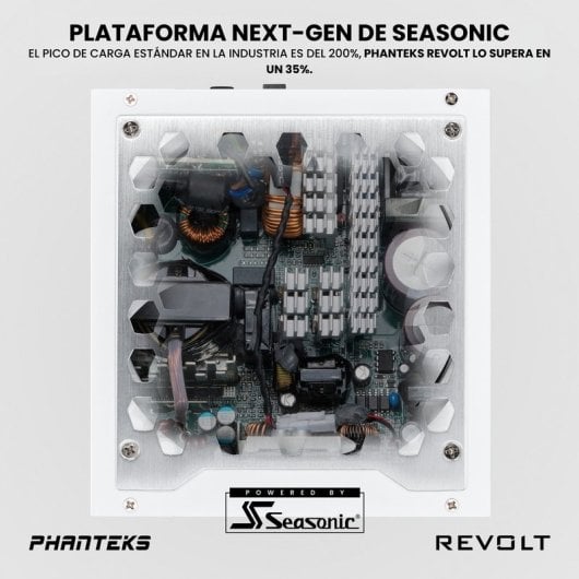 Phanteks Revolt 1000W 80 Plus Platinum Modulaire Blanc