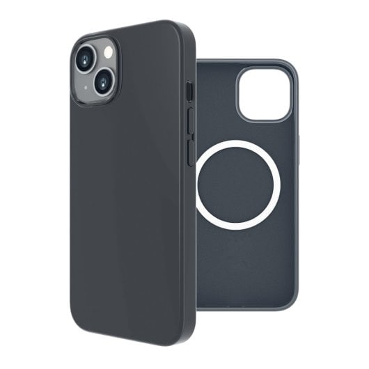 Muvit For Change Funda Recycletek Liquid Silicone Magsafe Negra Compatible con Apple iPhone 14 Plus