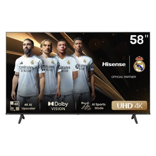 Téléviseur intelligent Hisense 58A6N 58" DLED UltraHD 4K Dolby Vision VIDAA