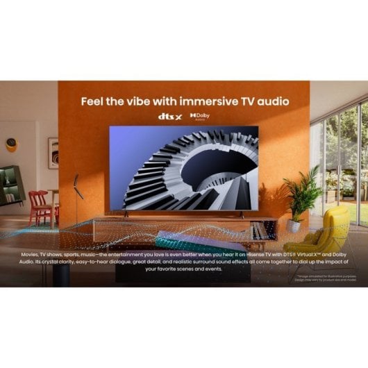 Téléviseur intelligent Hisense 58A6N 58" DLED UltraHD 4K Dolby Vision VIDAA