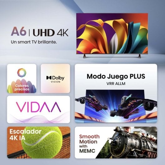 Hisense 85A6N 85" DLED UltraHD 4K Dolby Vision VIDAA Smart TV