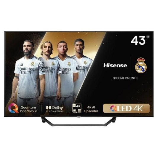 TV Hisense QLED 43A7NQ 43" 4K UltraHD 60Hz Smart TV VIDAA HDR10 Dolby Vision