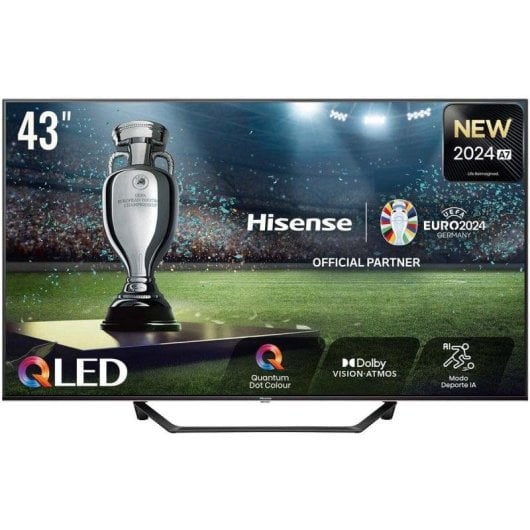TV Hisense QLED 43A7NQ 43" 4K UltraHD 60Hz Smart TV VIDAA HDR10 Dolby Vision