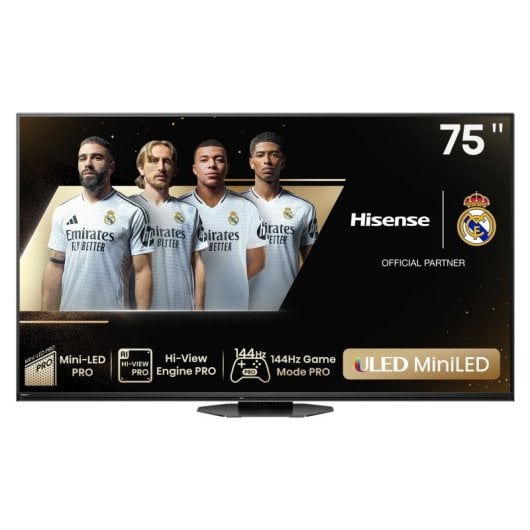 Hisense 75U8NQ 75" Mini-LED PRO UltraHD 4K 144Hz Quantum Dot Colour Dolby Vision