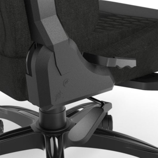 Corsair TC100 RELAXED v2 Fabric Silla Gaming Negra con Cojín y Almohada Cervical Grises