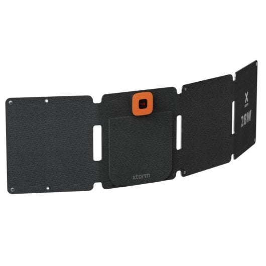 Panneau Solaire Xtorm XR2S28 28W – 2 ports USB (USB-A, USB-C) – Pliable – IPX4 – Écran LCD
