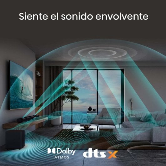 Hisense AX5125H Barre de son 5.1.2 500 W Dolby Atmos avec caisson de basses sans fil Noir