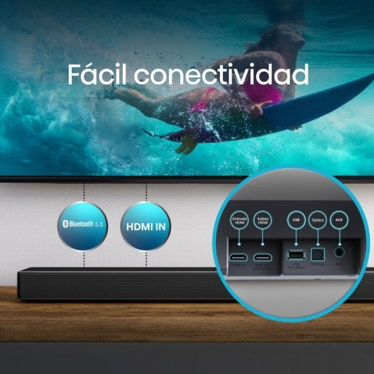 Hisense AX5125H Barre de son 5.1.2 500 W Dolby Atmos avec caisson de basses sans fil Noir