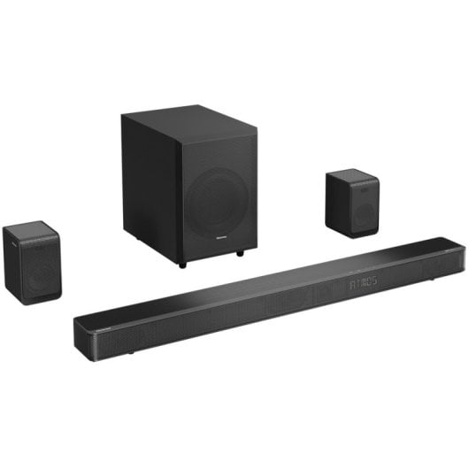 Hisense AX5125H Barre de son 5.1.2 500 W Dolby Atmos avec caisson de basses sans fil Noir