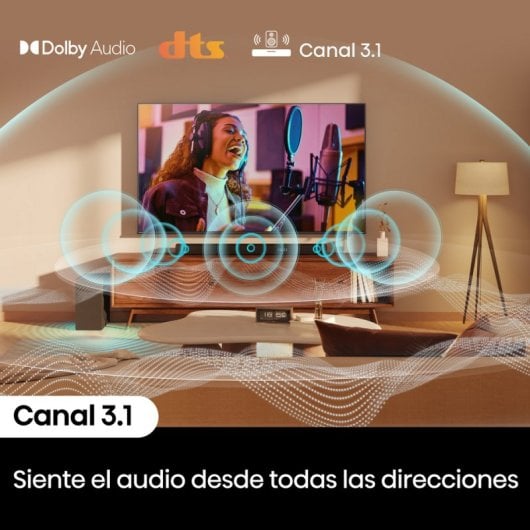 Hisense HS3100 Barra de Sonido 3.1 con Dolby Audio y DTS Virtual:X Bluetooth 5.3 HDMI 480W