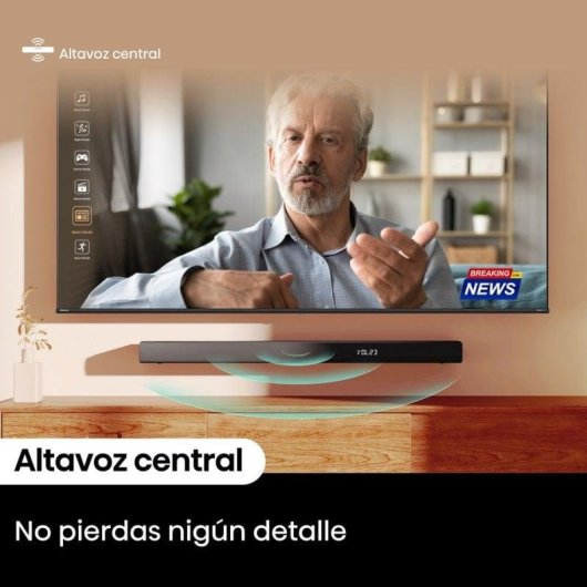 Barra de Som Hisense HS3100 3.1 480W Bluetooth HDMI Dolby Audio