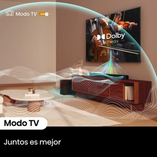 Hisense HS3100 Barra de Sonido 3.1 con Dolby Audio y DTS Virtual:X Bluetooth 5.3 HDMI 480W